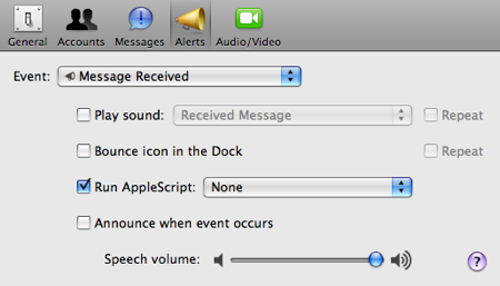 iChat AppleScript