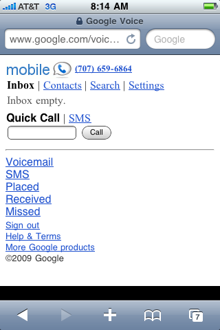Google Voice iPhone
